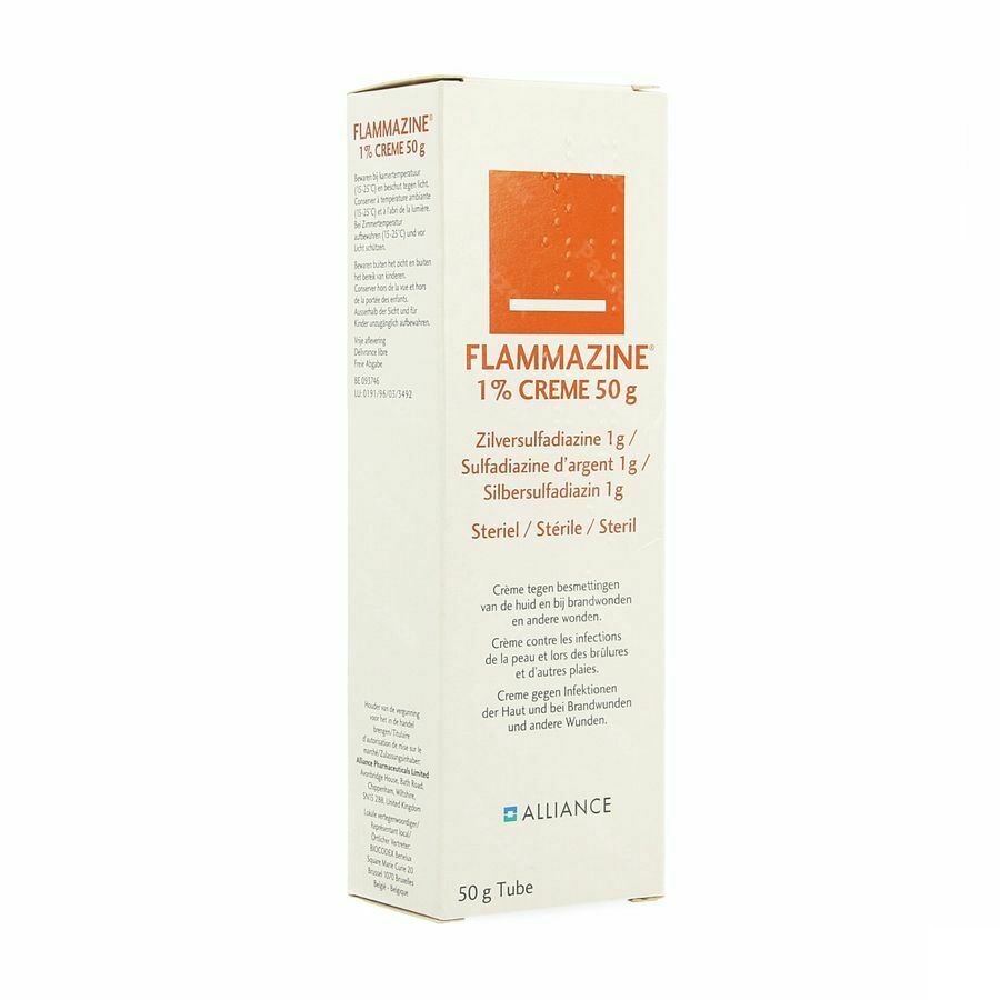 Flammazine 1% Steriele Crème 50g