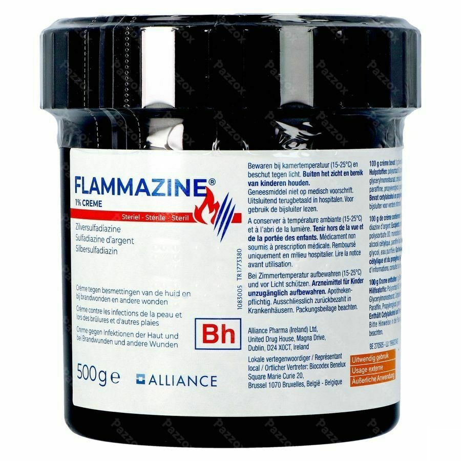 Flammazine 1% Crème 500g