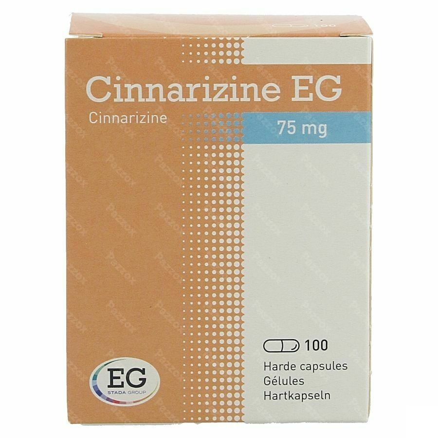 Cinnarizine EG 75 mg 100 Gélules
