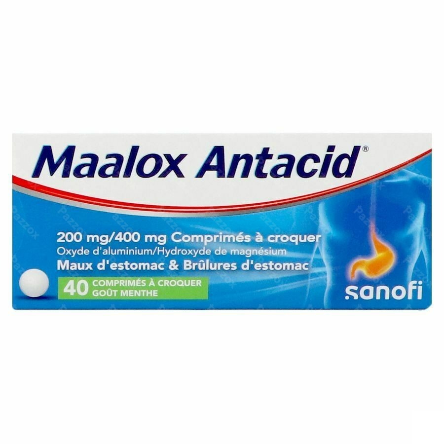 Maalox Antacid 200/400 40 Comprimés