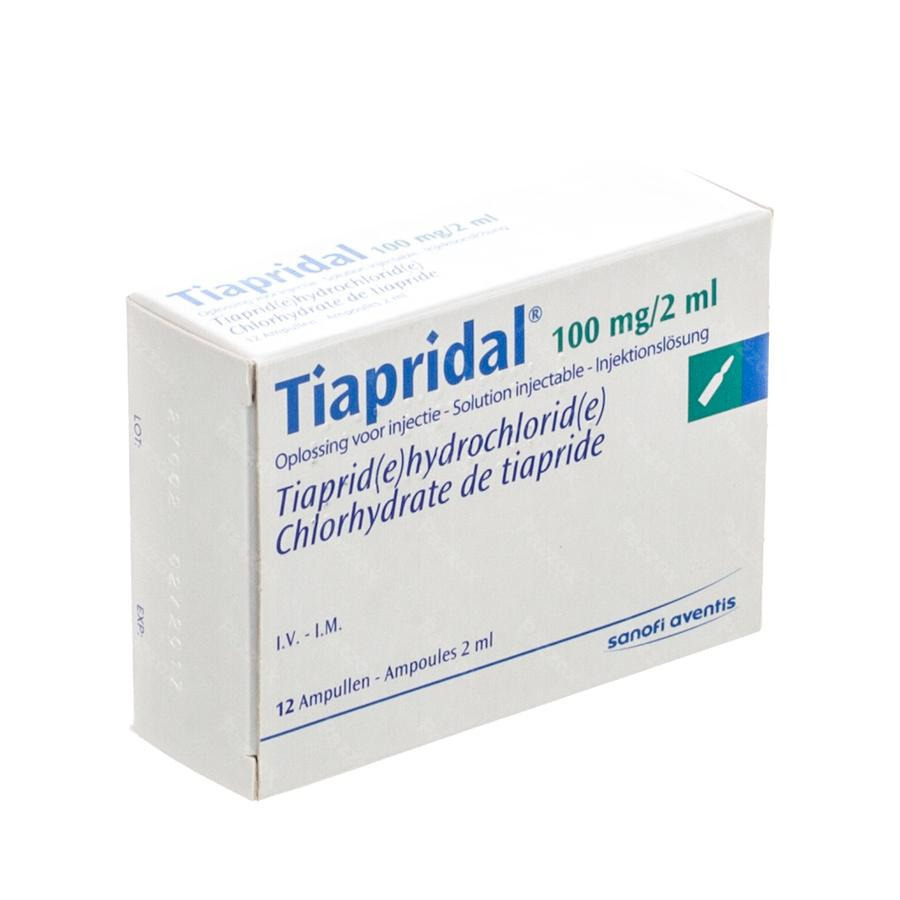 Tiapridal Amp Inj 12 X 100mg/2ml - Pazzox, pharmacie en ligne