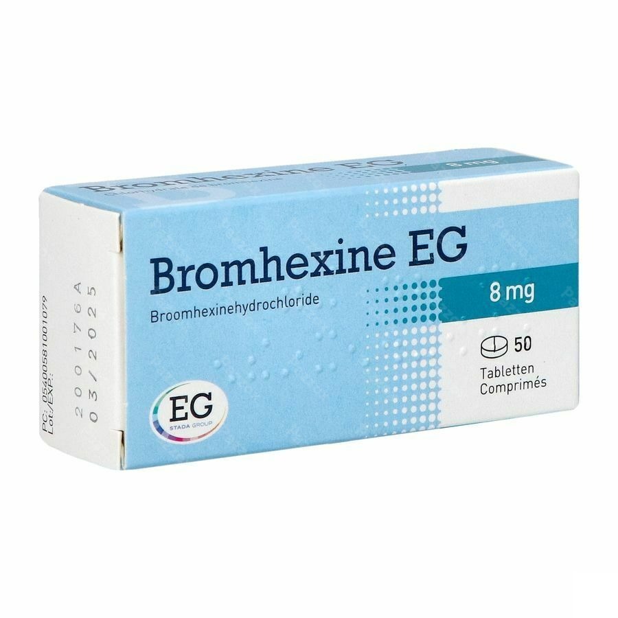 Bromhexine EG 8mg 50 Comprimés