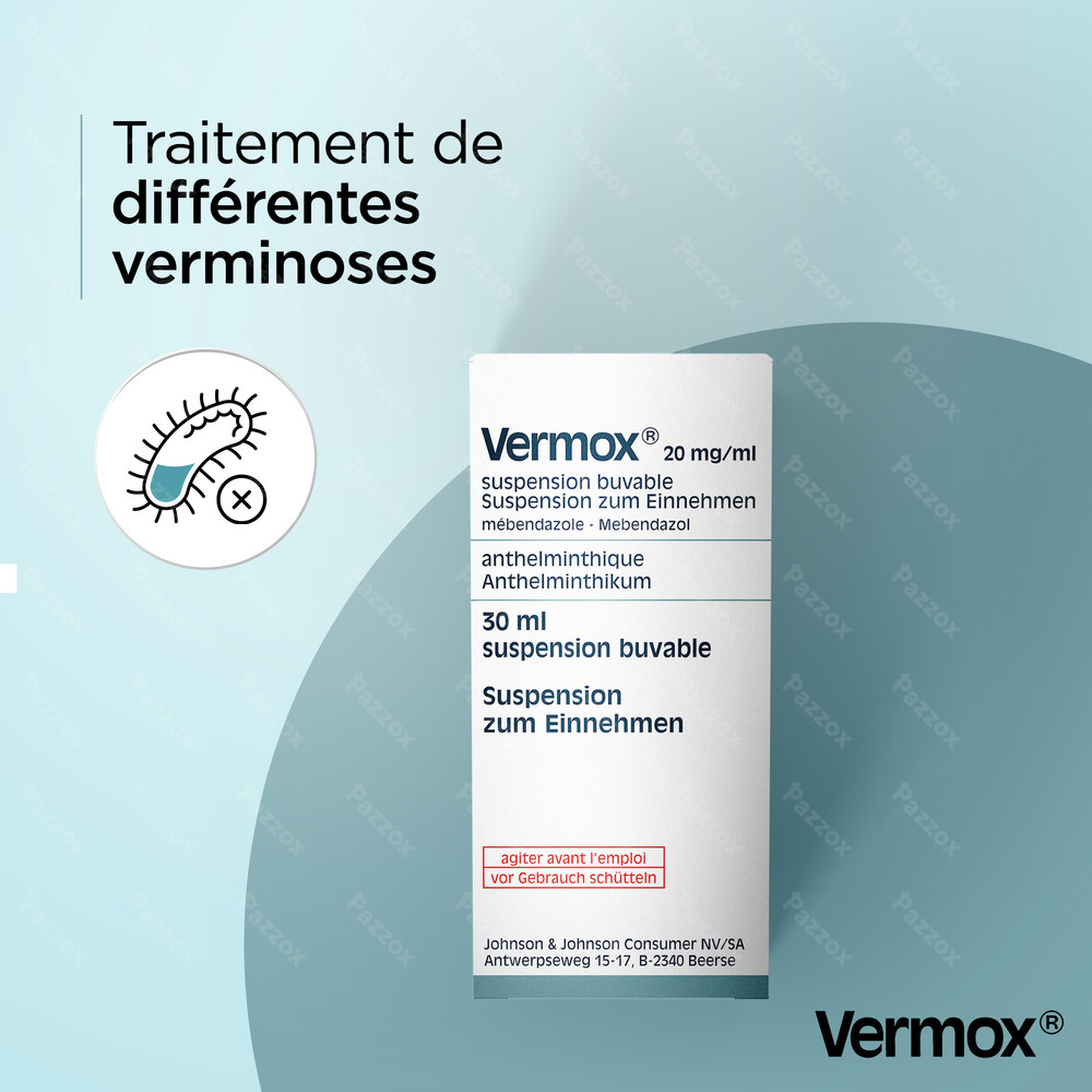 Vermox Susp 30ml 2%