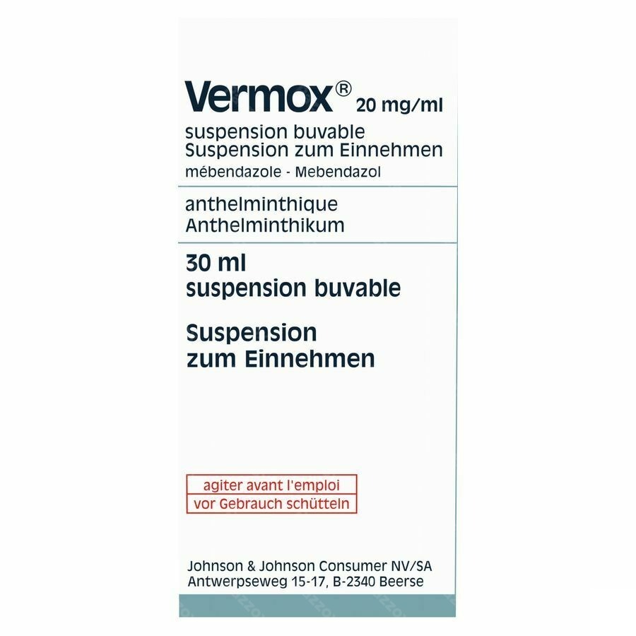 Vermox Susp 30ml 2%