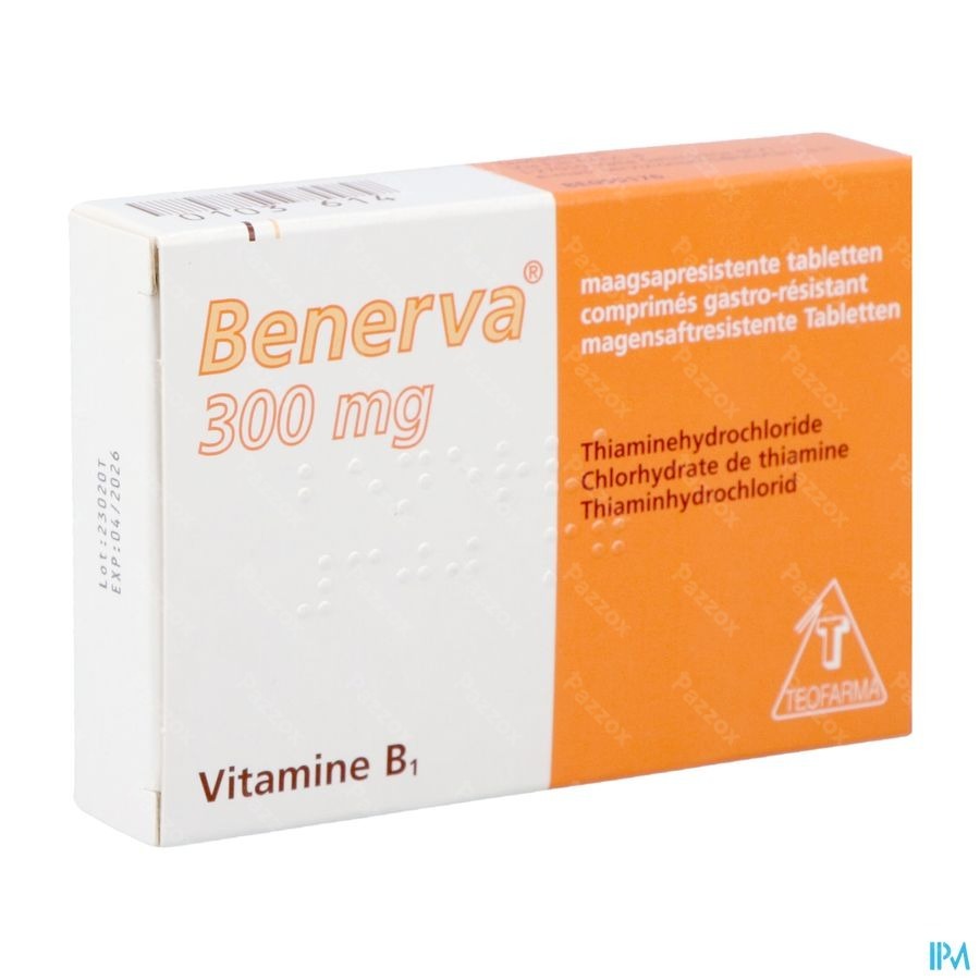 Benerva 300mg 20 Comprimés