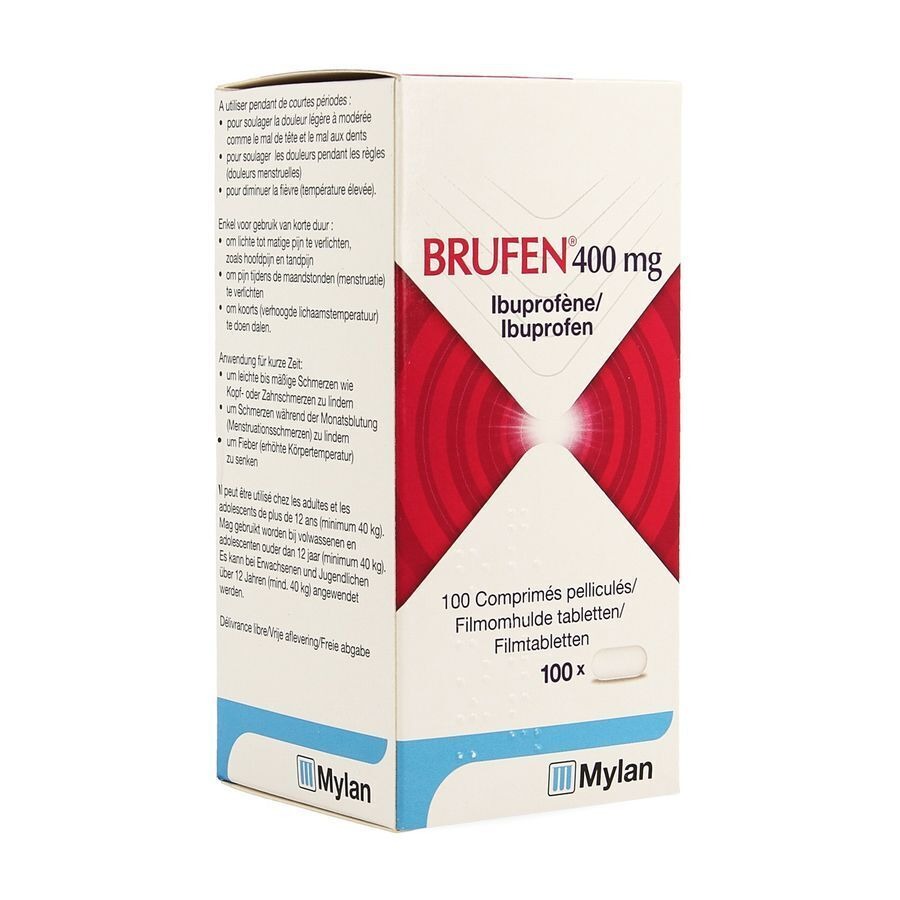 Brufen 400mg Comp Pell Tabl 100 X 400mg