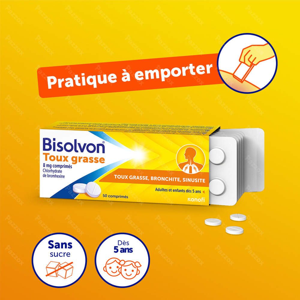 Bisolvon 8mg 50 Comprimés