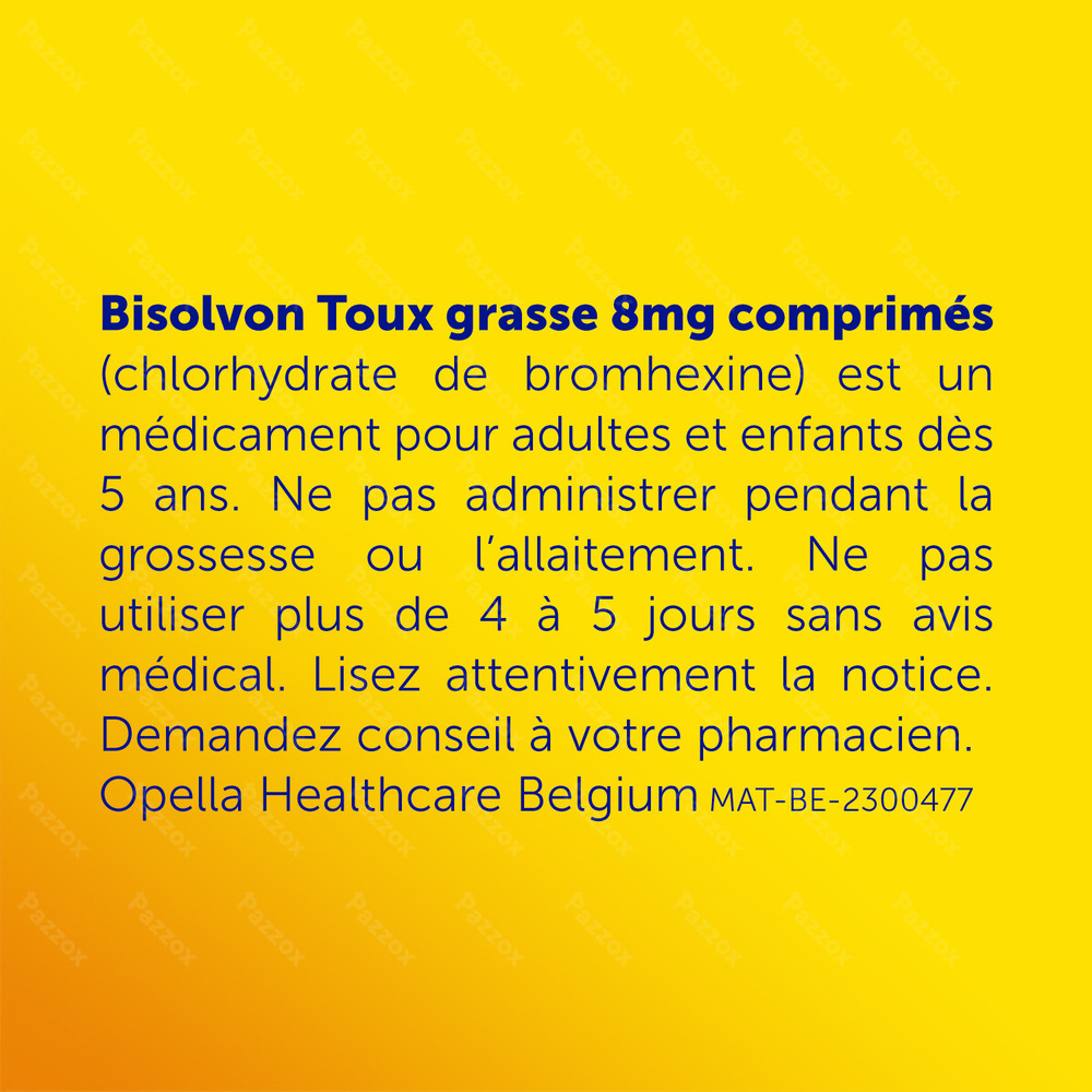 Bisolvon 8mg 50 Comprimés