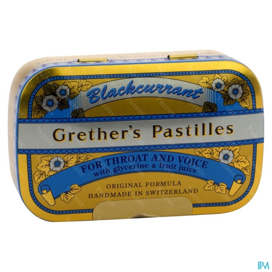 Grether's Pastilles Blackcurrant Past 110g