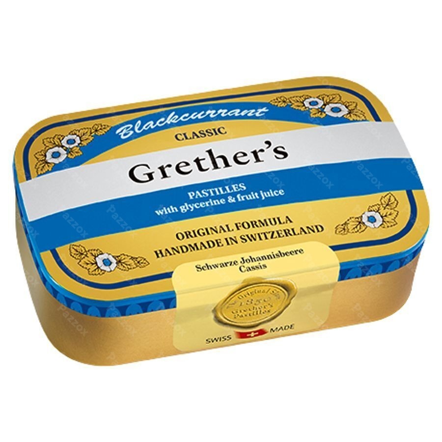 Grether's Pastilles Blackcurrant Past 110g