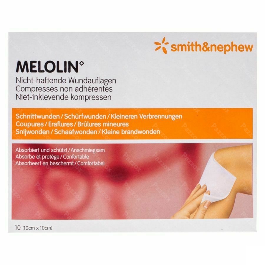 Melolin Cp Ster 10x10cm 10 66030261