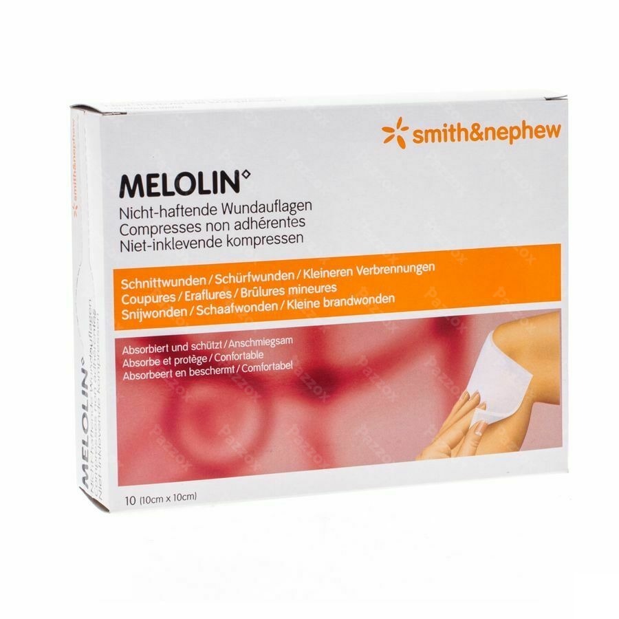 Melolin Cp Ster 10x10cm 10 66030261