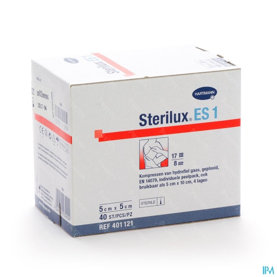 Sterilux Es1 Cp Ster 8pl 5x5cm 40 2050161