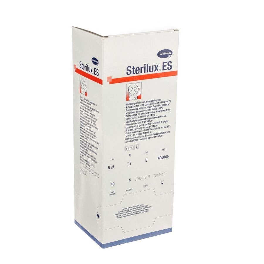 Sterilux Es 5x5cm 8pl.st. 40x5 P/s