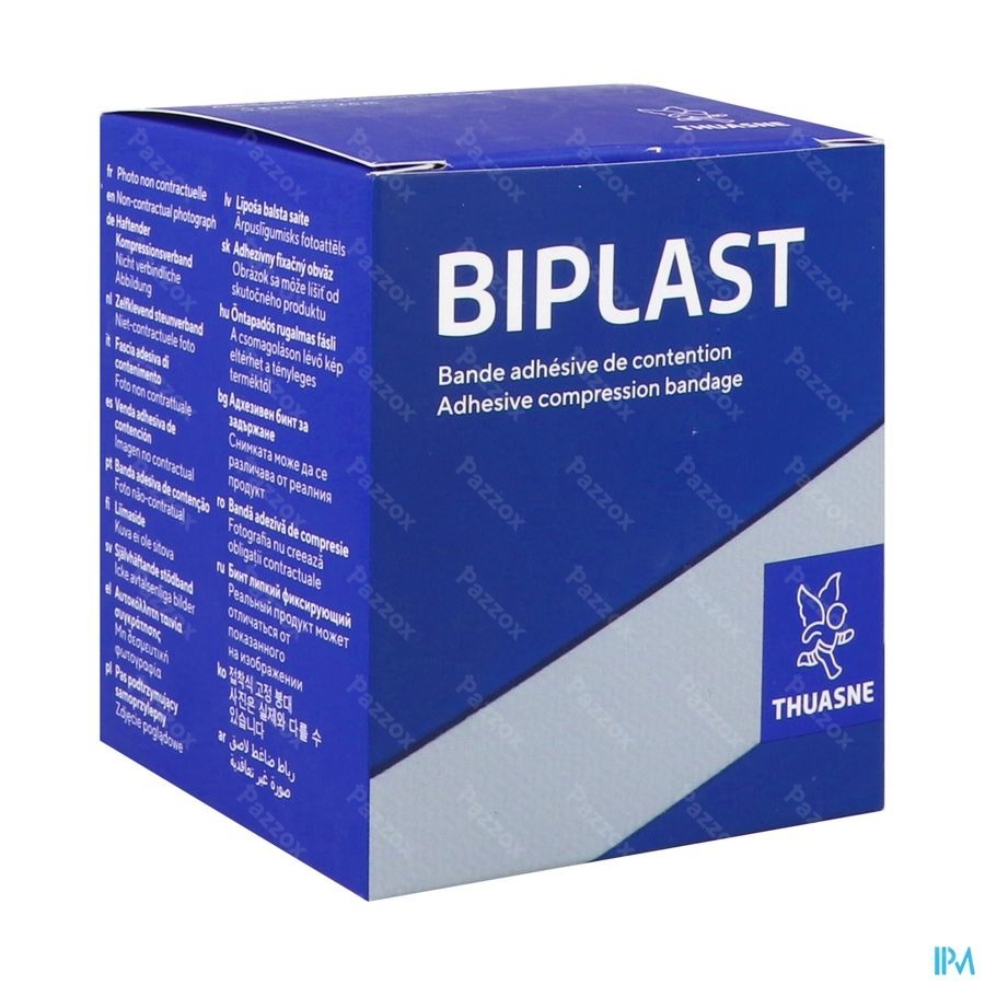 Biplast Bande Contention Adh Blanc 8cmx2,5m 1
