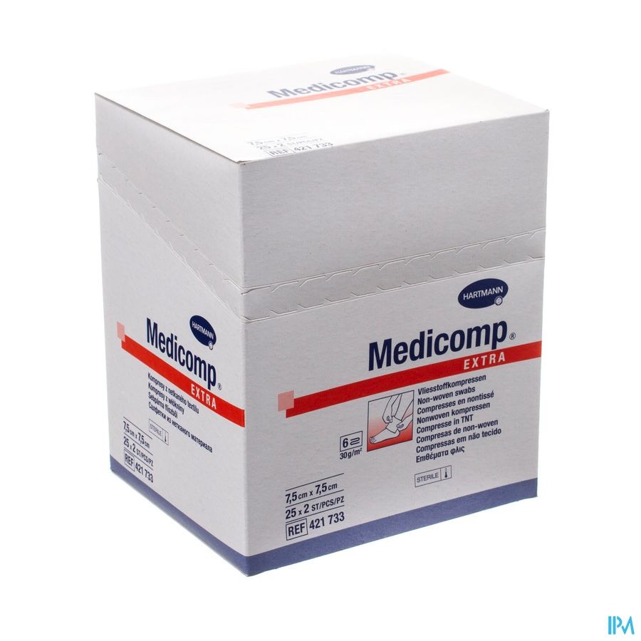 Medicomp 7,5x7,5cm 6pl. St. 25x2 P/s