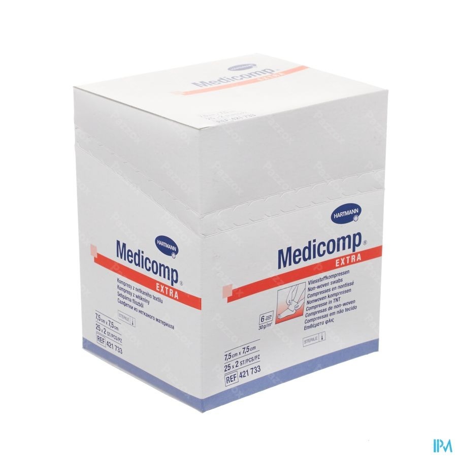 Medicomp 7,5x7,5cm 6pl. St. 25x2 P/s