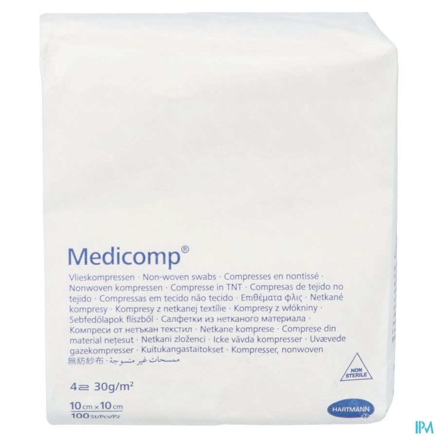 Medicomp 10x10cm 4pl. Nst. 100 P/s