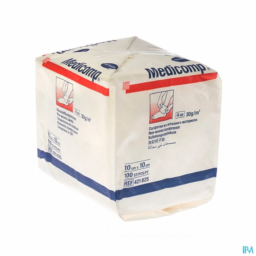Medicomp 10x10cm 4pl. Nst. 100 P/s