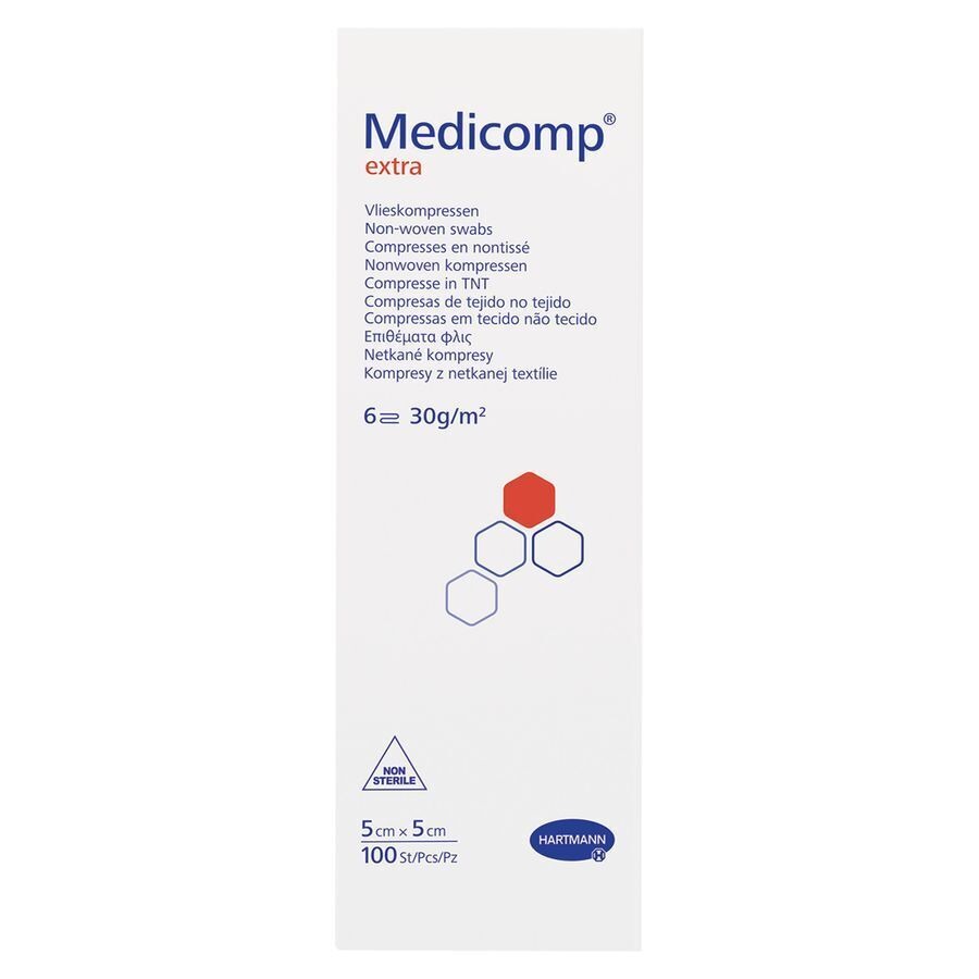 Medicomp 5x5cm 6pl. Nst. 100 P/s