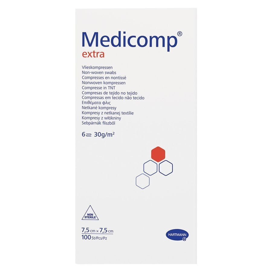 Medicomp 7,5x7,5cm 6pl. Nst. 100 P/s
