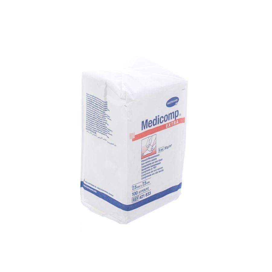 Medicomp 7,5x7,5cm 6pl. Nst. 100 P/s