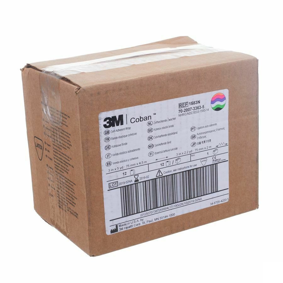 Coban 3m Bandage El. Neon Roul. 7,5cmx4,57m 1 1583