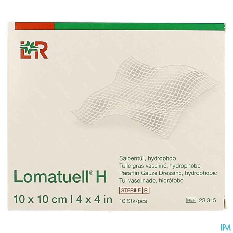 Lomatuell H Compresse Ster 10x10cm 10 23315