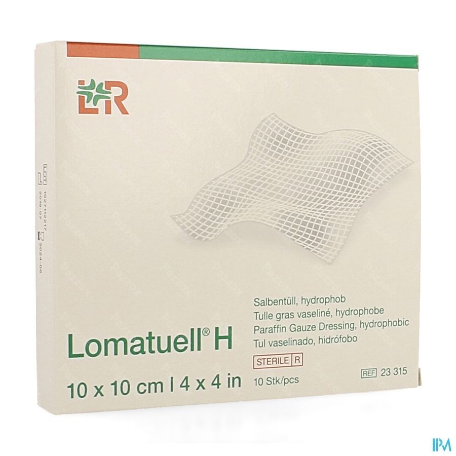 Lomatuell H Compresse Ster 10x10cm 10 23315