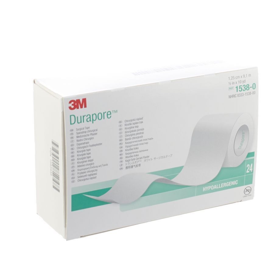 Durapore 3m Sparadrap Soie Synth.12mmx9m 24 1538/0