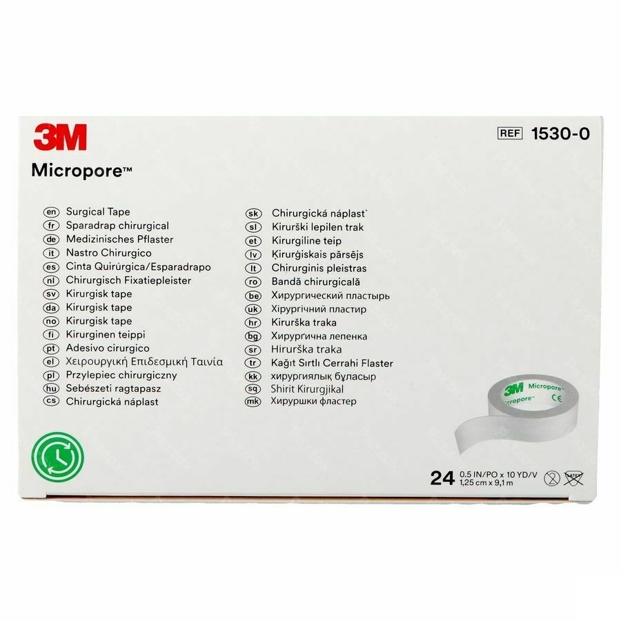 Micropore 3m Sparadrap 12mmx9,14m Rouleau 24 1530
