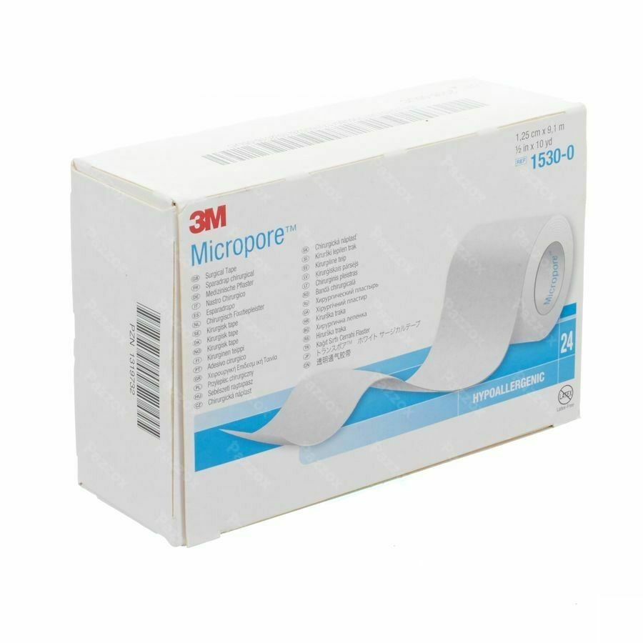 Micropore 3m Sparadrap 12mmx9,14m Rouleau 24 1530