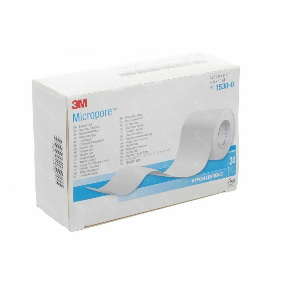 Micropore 3m Sparadrap 12mmx9,14m Rouleau 24 1530