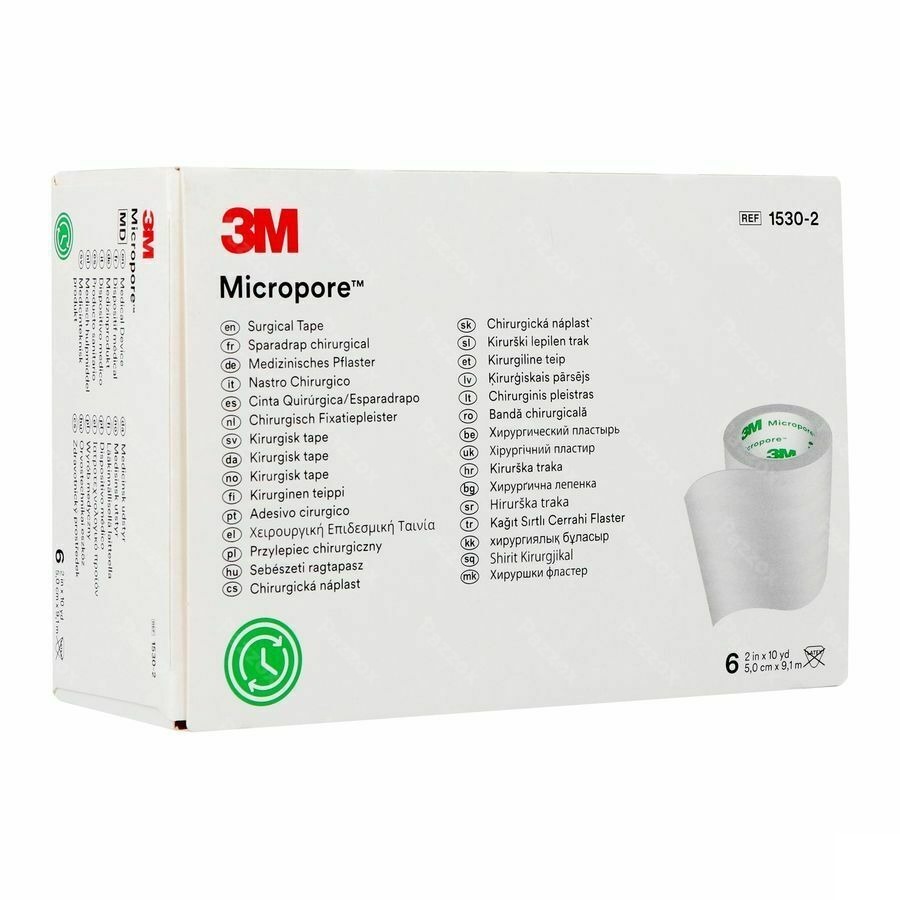 Micropore 3m Sparadrap 50mmx9,14m Rouleau 6 1530