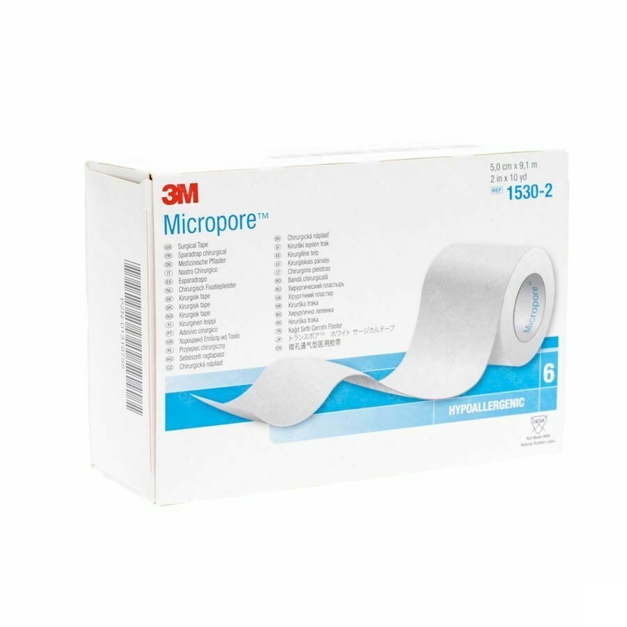 Micropore 3m Sparadrap 50mmx9,14m Rouleau 6 1530