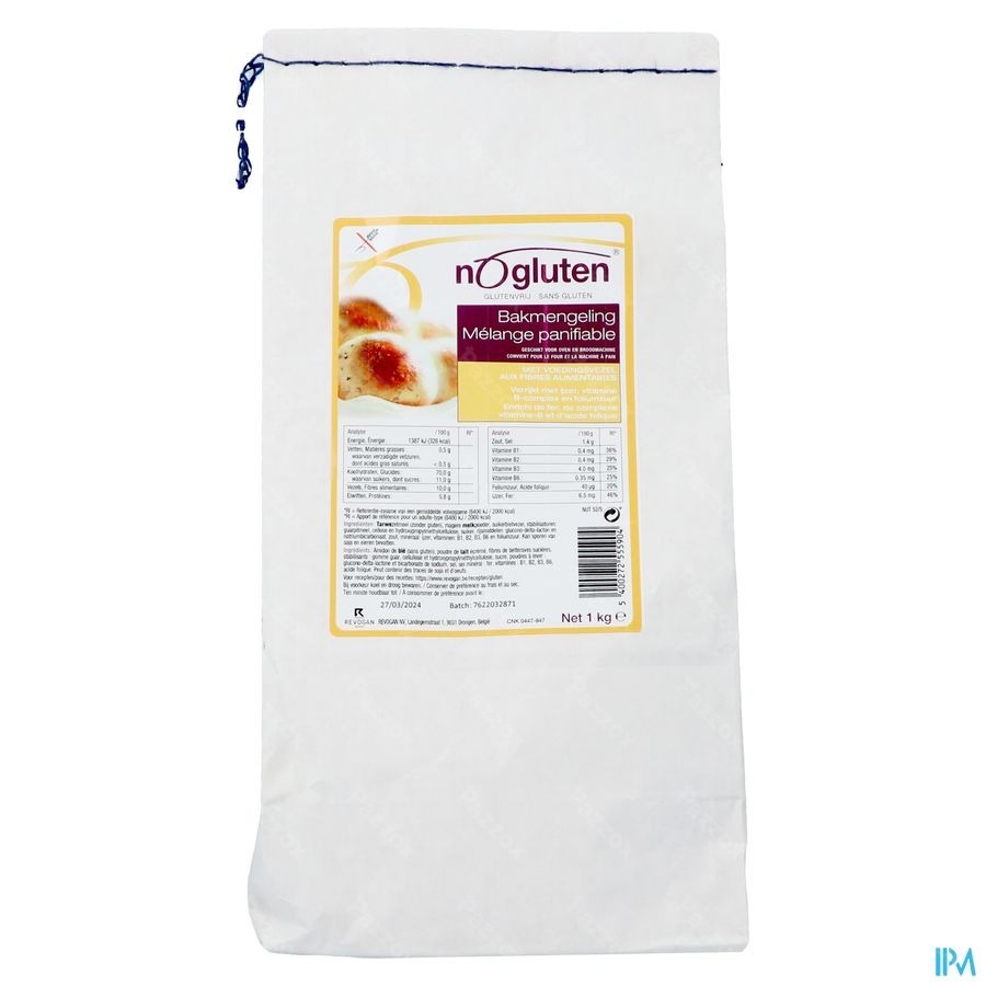 Nogluten Melange Panif.+fibres 1kg 5590 Revogan