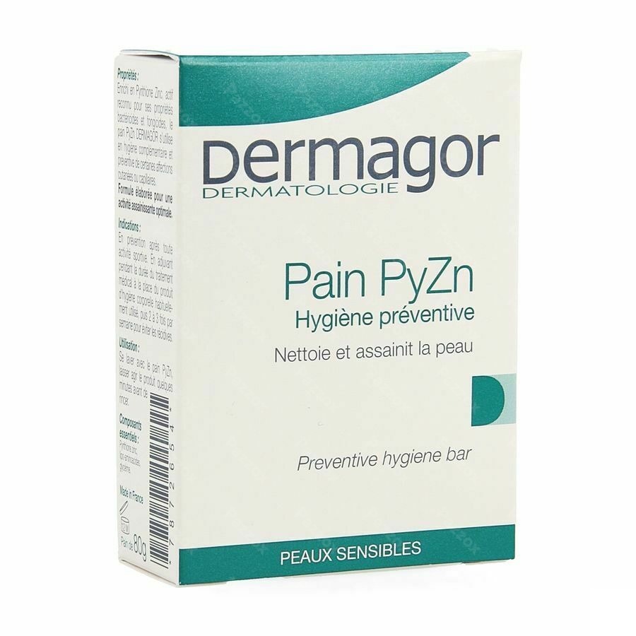 Dermagor Pain Zn Pyrithion 2% Sans Savon 80g