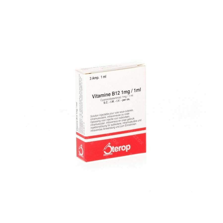 Vit B12 Sc/im/iv Amp 3 X 1mg/1ml