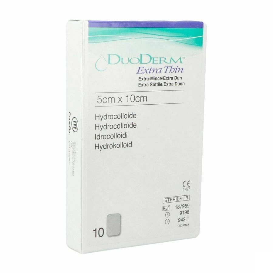 Duoderm Extra Mince Pans Hydro 5cmx10cm 10 H7959