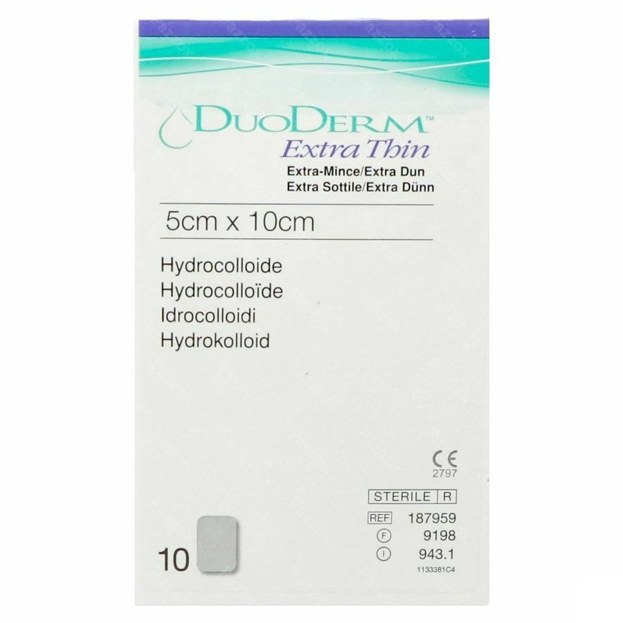 Duoderm Extra Mince Pans Hydro 5cmx10cm 10 H7959