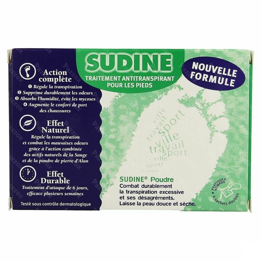 Sorifa Sudine Transpiration Pieds Pdr Sach 6