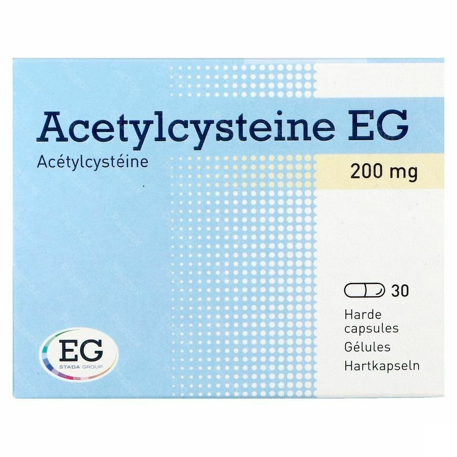 Acetylcysteine EG 200mg 30 Capsules