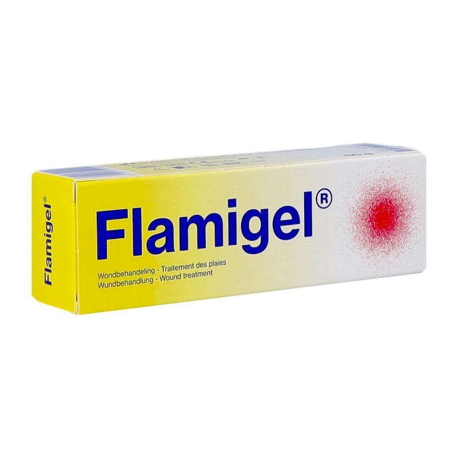 Flamigel Traitement des Plaies pour Peau Endommagée et Petites Plaies 50g