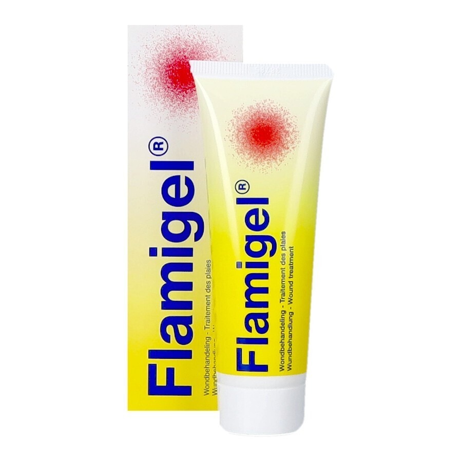 Flamigel Traitement des Plaies pour Peau Endommagée et Petites Plaies 50g