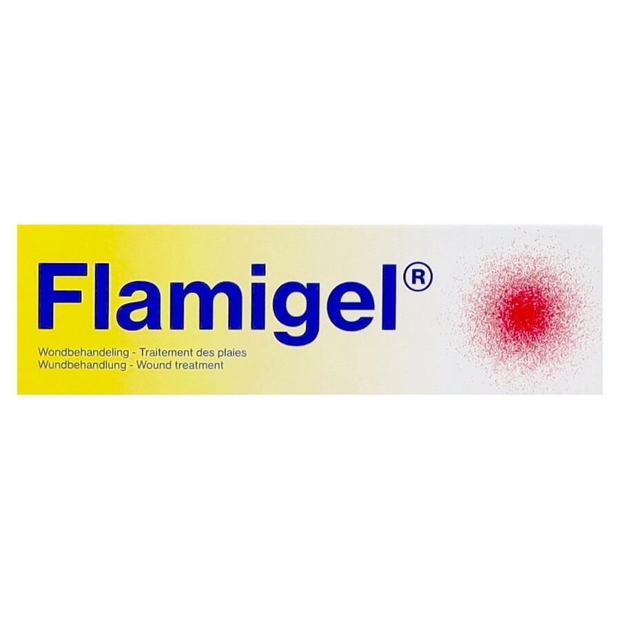 Flamigel Traitement des Plaies pour Peau Endommagée et Petites Plaies 50g