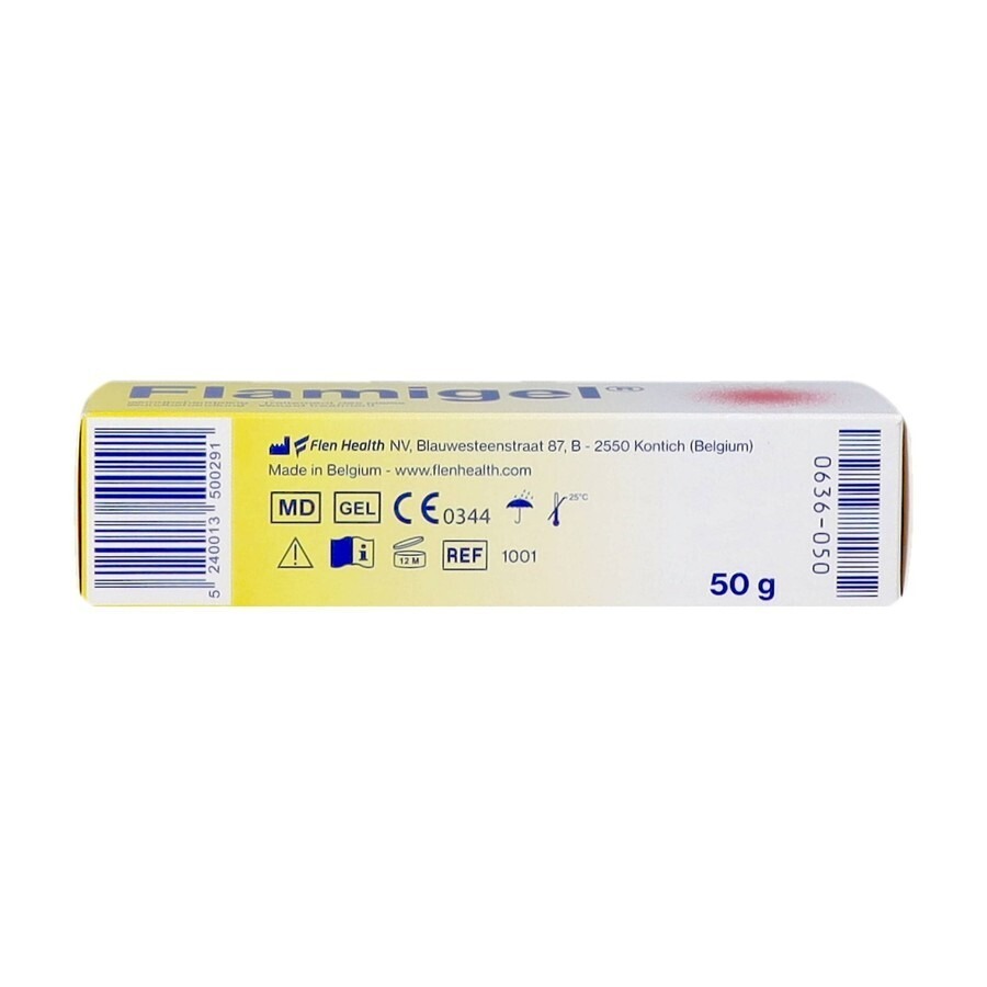 Flamigel Traitement des Plaies pour Peau Endommagée et Petites Plaies 50g