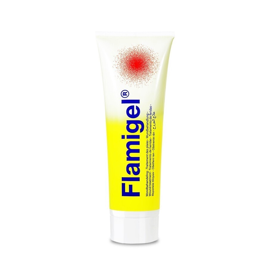 Flamigel Traitement des Plaies pour Peau Endommagée et Petites Plaies 100g