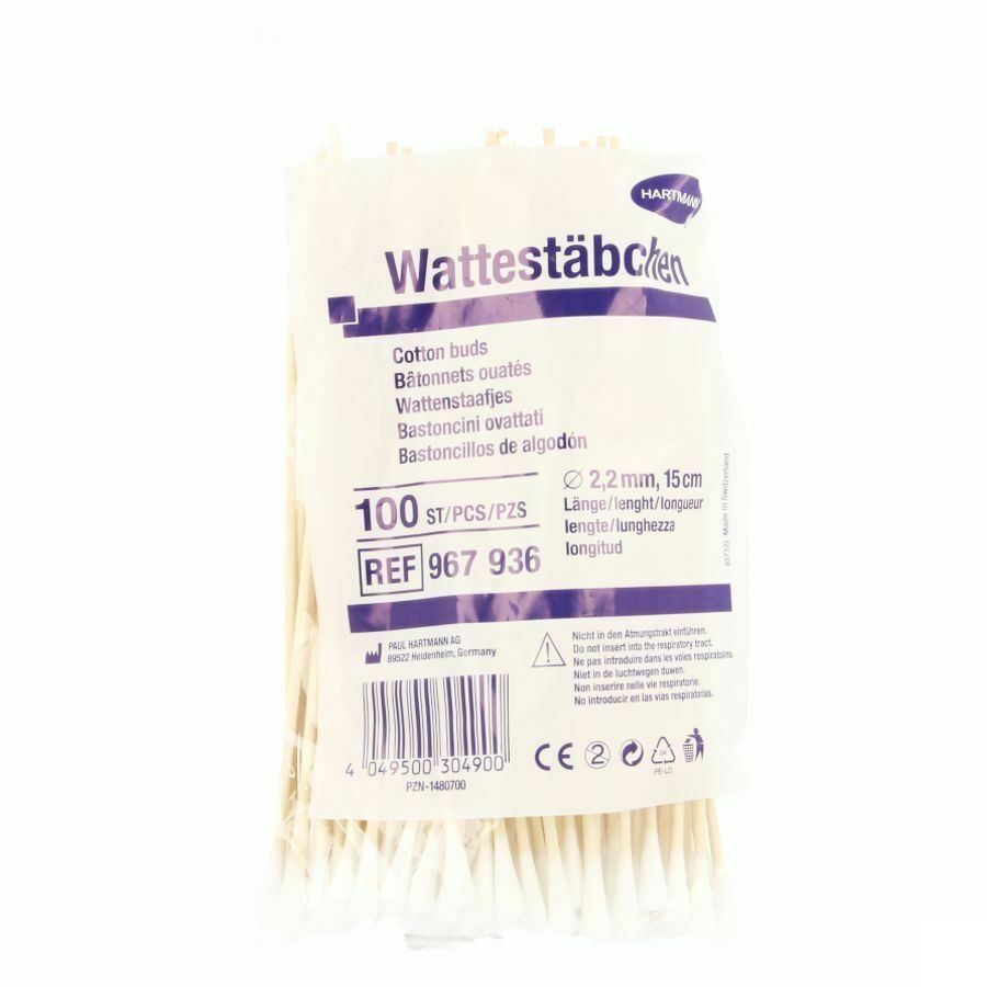 Hartm Batonnets Ouate 15cm Petit Bout 100 9679369