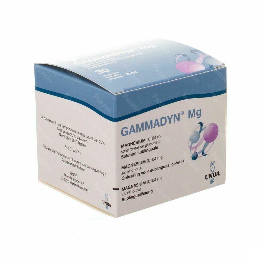Gammadyn Amp 30 X 2ml mg Unda