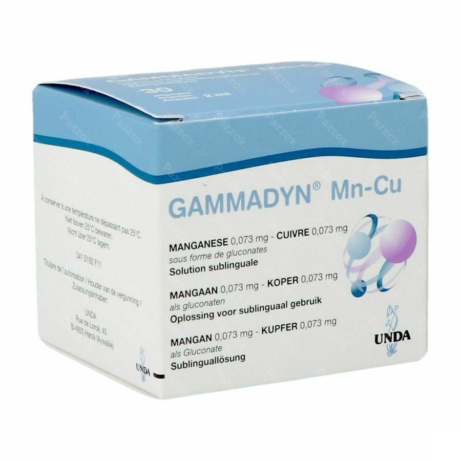 Gammadyn Mn-Cu 2ml 30 Ampoules